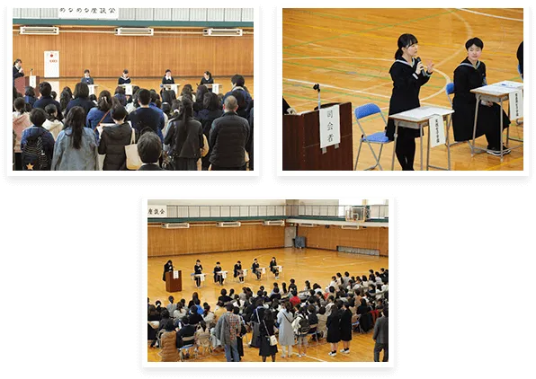あるある座談会では、事前の打ち合わせをして、制服自慢などもしながらも、女子校の良さが似ていることをアピールしました。