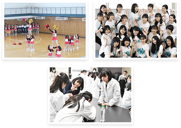 体験授業やアトラクションにもたくさんの方に参加していただき、元気な女子校の生徒をご覧いただけました。